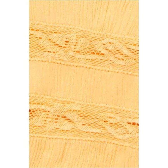 NWT FREE PEOPLE Home Again Cami Crop Top XS X-Small Off Shoulder Ruffle Orange - Picture 13 of 13